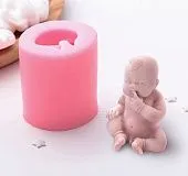 Силиконовая форма молд 3D Младенец 5,5х4,5х6 см