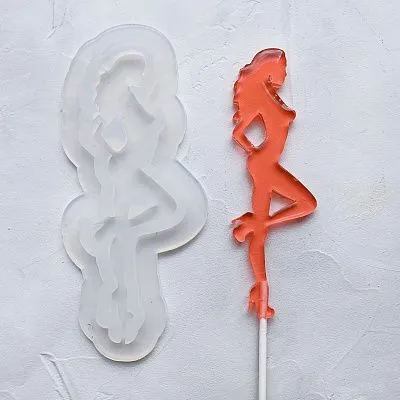 Форма силикон для леденцов "Девушка №1 №161" (12 см)