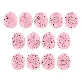 Сахарные мини-медальоны "Перепелиные яйца розовые", 65 гр