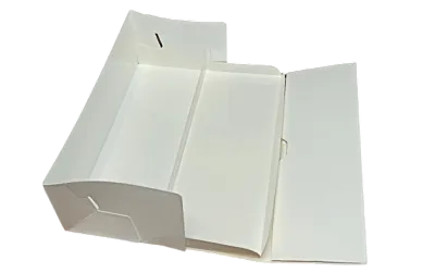 Коробка для рулета с ложементом Белая, 30х12х10 см