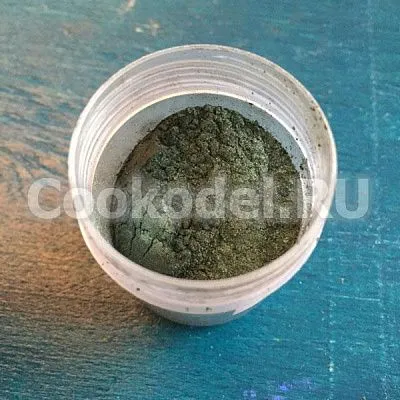 Сухой блестящий краситель Темно-зеленый 5 гр
