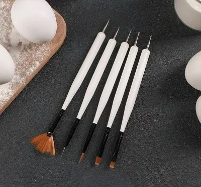 Набор кондитерских кисточек для декорирования «Алмаз», 5 шт