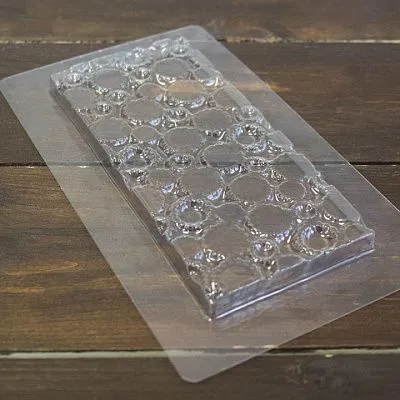 Форма для шоколада "Плитка кружки" (пластик)