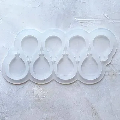 Силиконовая форма для леденцов Воздушный шарик №2 89 5 см (8 ячеек)