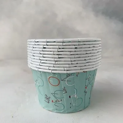 Форма/капсула бумажная "Маффин Велосипедики" (10шт) 50х40 мм