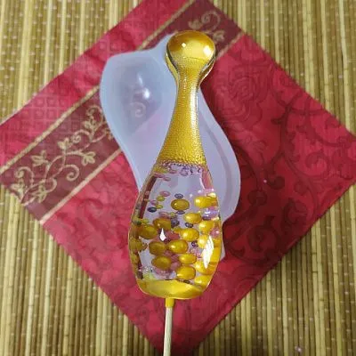 Силиконовая форма леденец-погремушка "Духи №2", №455