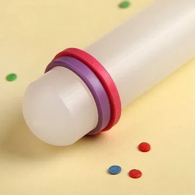 Скалка с ограничителями кондитерская, 32,5х3 см (Пластик)