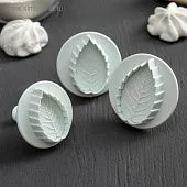 Набор плунжеров кондитерских «Лист большой», 3 шт