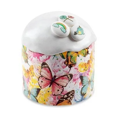 Формы для кулича "Бабочки цветные" диаметр дна 60х45 мм, 10 шт