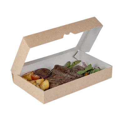 Коробка Табокс Крафт с окном, 26х15х4 см