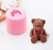 Силиконовая форма молд 3D Мишутка 6х6х5,5 см