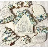 Трафарет и форма "Новогодний домик №2"