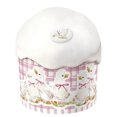 Формы для кулича Утята диаметр дна 110х85 мм, 10 шт, цвет микс