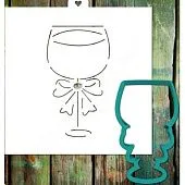 Трафарет и форма "Фужер"