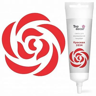 Краситель гелевый Топ-продукт Красный, 100 гр
