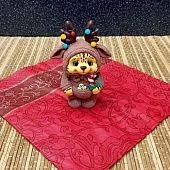 Силиконовая форма молд №1659 "Котик в костюме олененка"