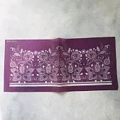 Сетчатый трафарет "Нарциссы" 15х37 см, кружевная ткань