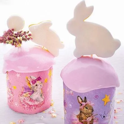 Формы для кулича "Зайчики", 110х85 мм, 10 шт