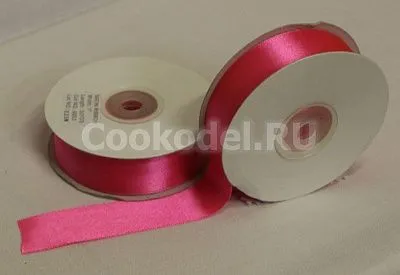 Лента атласная "Розовая-6052" шир-3 мм (91 м)