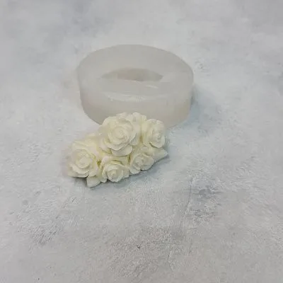 Силиконовая форма молд 3D Розочки №98