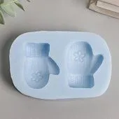 Силиконовая форма молд "Варежки", 4,2х3,3 см