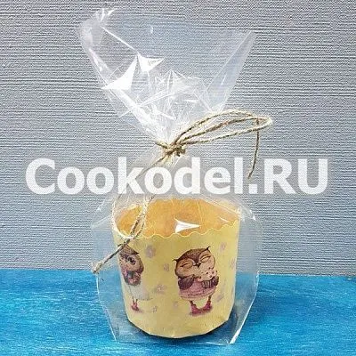 Пакеты для кулича прозрачные с дном, 155х345 мм, 10 шт