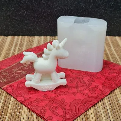 Силиконовая форма молд Единорог качалка №632