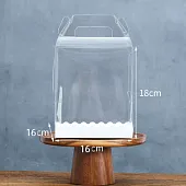 Коробка для кулича и пряничного домика, 16х16х18 см