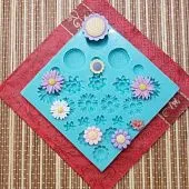 Силиконовая форма №112 "Цветочный микс"