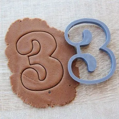 AL "Цифра 3" пластик, 10 см