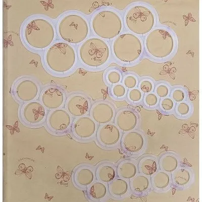 Силиконовая форма №361 Круги без дна 7 см 8 ячеек