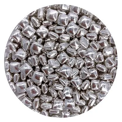 Посыпка Альтер сладкий декор Серебряные кубики 50 гр