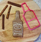Трафарет и форма "Бутылка виски Jack Daniels", 12,5 см