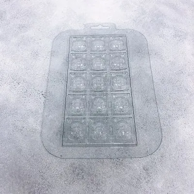 Форма для шоколада Плитка футбольные мячи (пластик)