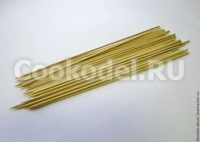 Палочки-шпажки, 25 см, бамбук, 50 шт