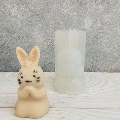 Силиконовая форма молд Зайчик, 7,5х4,3 см
