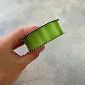 Лента атласная "Нежно-зеленая-6128" шир-24 мм