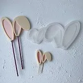 Силиконовая форма "Ушки зайчика"  №600