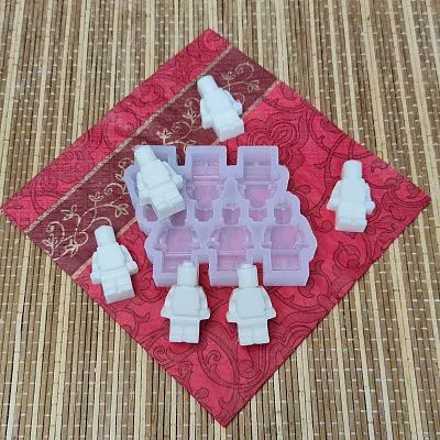 Силиконовая форма для шоколада Лего Человечек мини 609