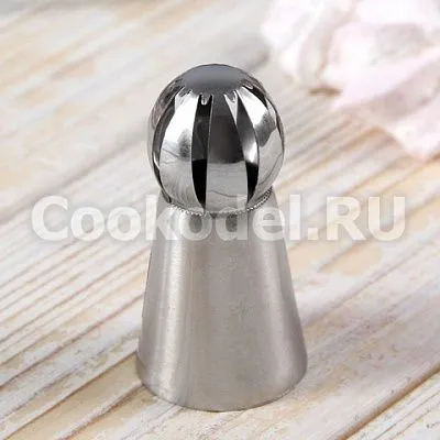 Насадка кондитерская Сфера Прорези с каплей и лучом