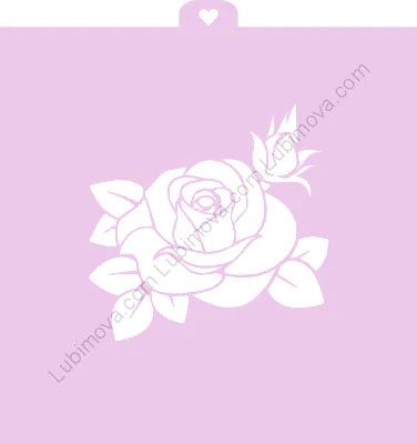 AL Трафарет "Роза"