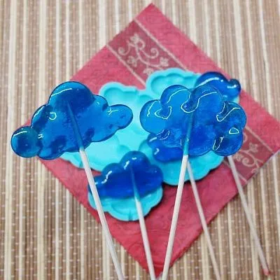 Силиконовая форма для леденцов Облака №15 5-7 см 5 шт