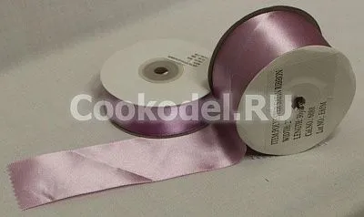 Лента атласная "Сиренево/розовая-6080" шир-3 мм