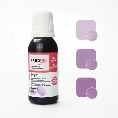 Краситель гелевый Kreda Сирень №26, 20 мл