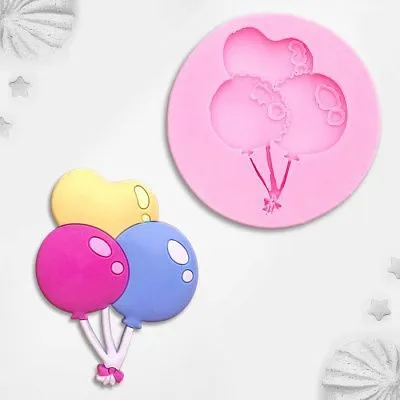 Силиконовая форма молд Воздушные шарики 7х7 см