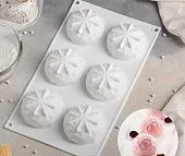 Форма для выпечки и муссовых десертов Кристалл 6 ячеек