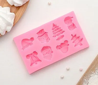 Силиконовая форма молд "Снежные", 11,8х7 см