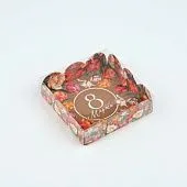 Коробка для кондитерских изделий с пластиковой крышкой "8 Марта", 10,5х10,5х3 см