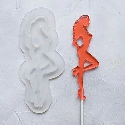 Форма силикон для леденцов "Девушка №1 №161" (12 см)