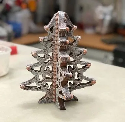 Форма силиконовая 19,6х16 см "Елочка объемная №3"